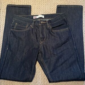 Levi’s Boys Dark Indigo Straight Jeans size 16 Regular 511 SLIM